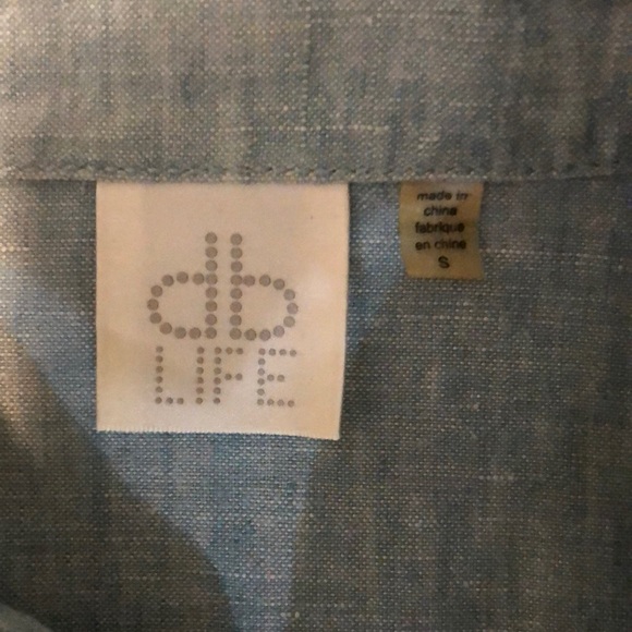 dbLIFE linen eyelet button down shirt - Picture 15 of 16